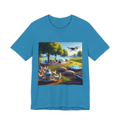 Animal Farm graphic tee in Aqua