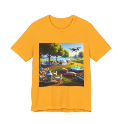 Animal Farm graphic tee in Gold