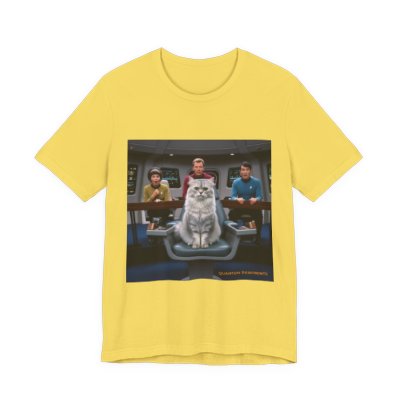 Cat in the Captain's Chair T-shirt in Maize Yellow