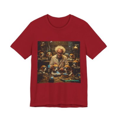 Mad Scientist Beagles T-shirt in Canvas Red