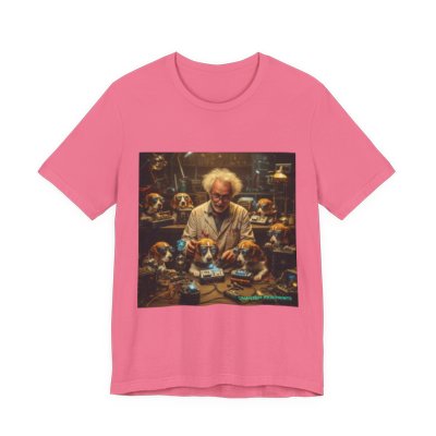 Mad Scientist Beagles T-shirt in Charity Pink