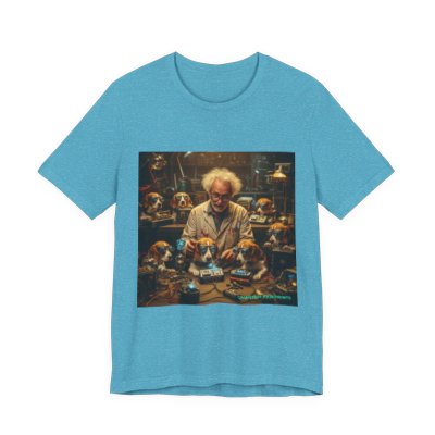 Mad Scientist Beagles T-shirt in Heather Aqua