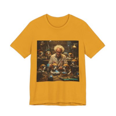 Mad Scientist Beagles T-shirt in Mustard