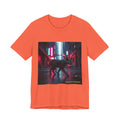 Neon Alley, Cat graphic tee in Coral
