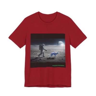 A Walk on the Moon graphic T-shirt in Canvas Red