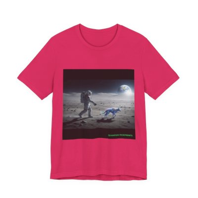 A Walk on the Moon graphic T-shirt in Fuchsia