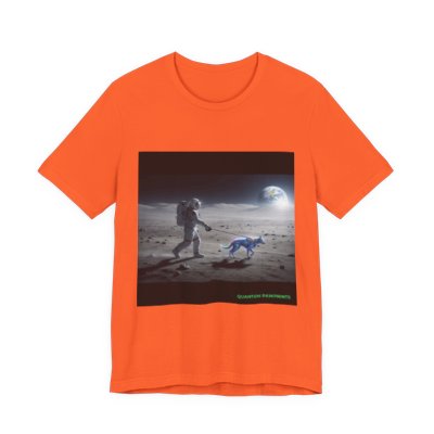 A Walk on the Moon graphic T-shirt in Orange