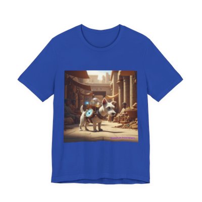 A Dog Out of Time graphic T-shirt in True Royal